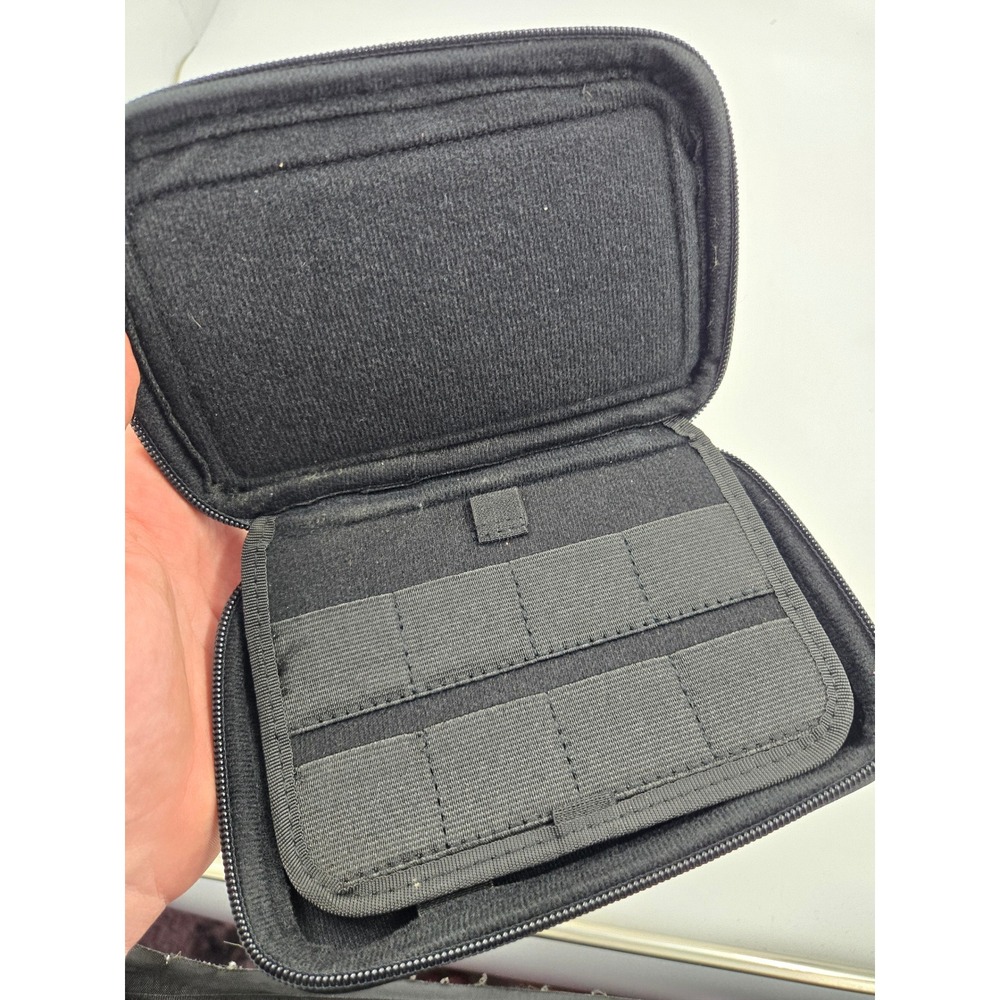 Nintendo 3DS Super Mario Bros Hard Shell Travel Carrying Case Black Red Zip - Picture 5 of 5